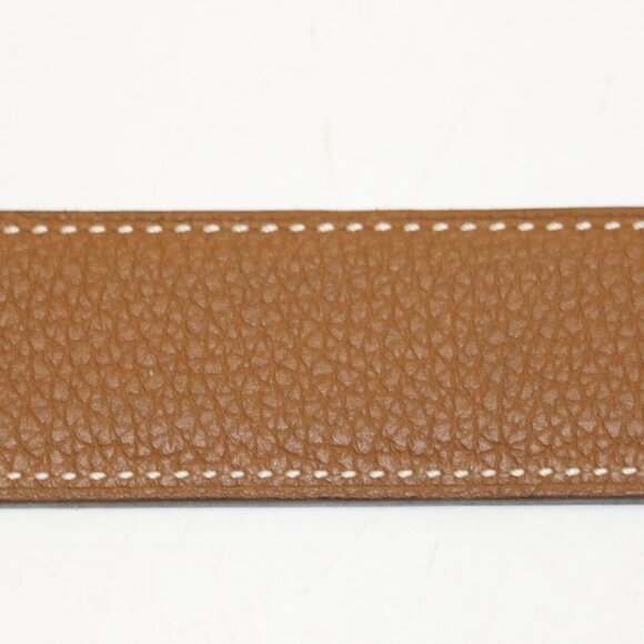 Hermes Chamonix and Togo Leather Constance Reversible Belt 105 CM - Noir/Silver - Picture 4 of 16